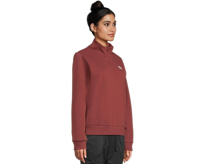 Свитшот The North Face Evolution с молнией на четверть и вышивкой