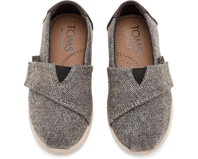 Детские туфли TOMS Alpargata темно коричневые