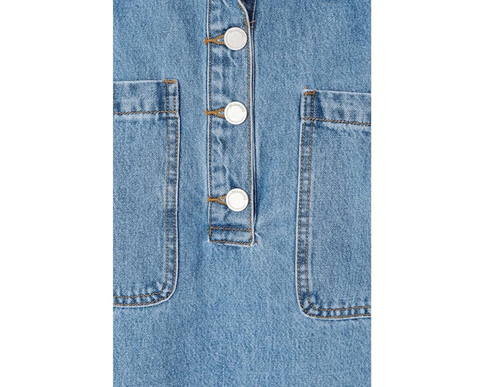 Blank NYC платье Easy Goer Denim Dress из денима с короткими рукавами