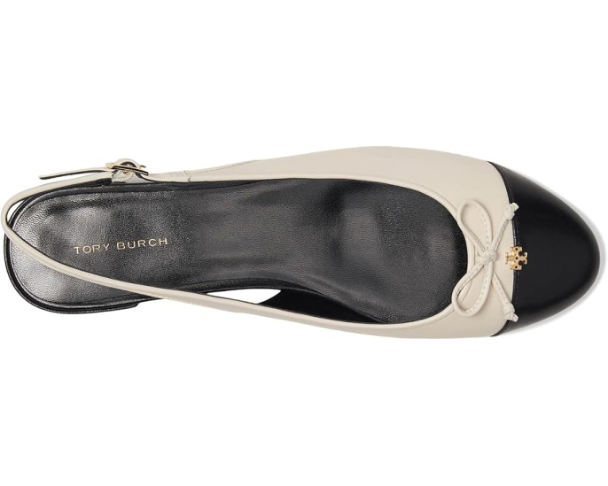 Балетки Tory Burch Cap-Toe Slingback с ремешком на щиколотке