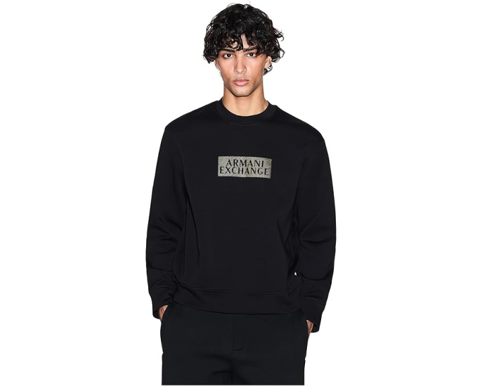 Свитшот Armani Exchange с золотыми деталями