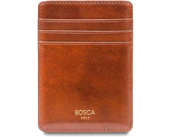 Bosca Front-Pocket Wallet кожаный кошелек Amber