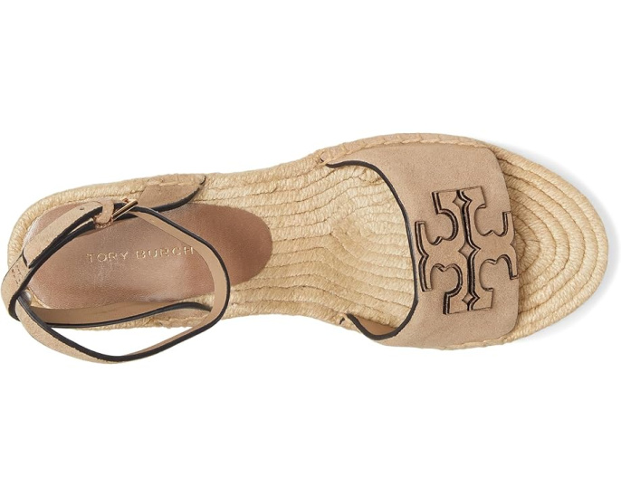 Босоножки Tory Burch Ines на клине 50 мм с регулируемым ремешком