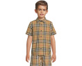 Детская рубашка Owen с коротким рукавом в клетку Burberry Kids