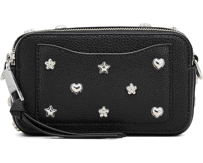 Мини сумка The Mini Icon Stud Snapshot с заклепками и съемным ремнем Marc Jacobs