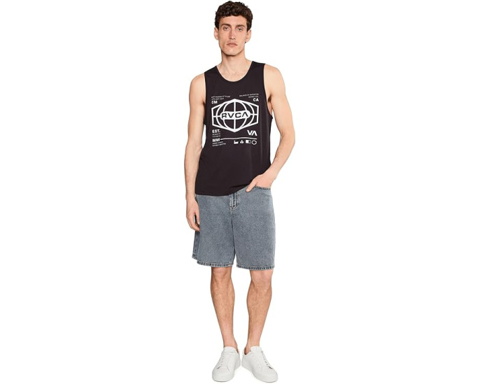 Майка RVCA World Hex Tank с V-образным вырезом для тренировок