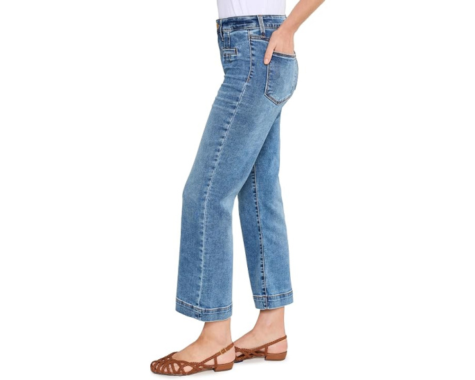 KUT from the Kloth джинсы Kelsey High-Rise Flare с карманами и широким подолом