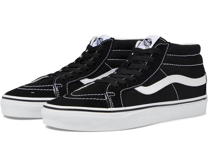Кроссовки Vans SK8-Mid Reissue с тройной строчкой и подошвой Waffle