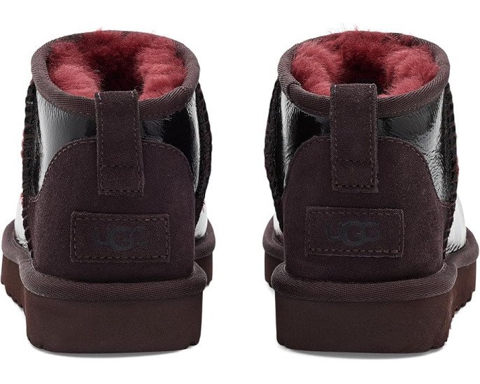 Ботинки UGG Classic Ultra Mini Crinkle с переливающимся верхом