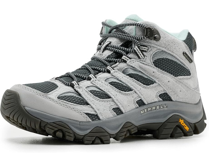 Водонепроницаемые треккинговые ботинки Merrell Moab 3 Mid с мембраной и подошвой Vibram