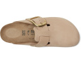 Клоги Birkenstock Boston Big Buckle из нубука с пробковой стелькой