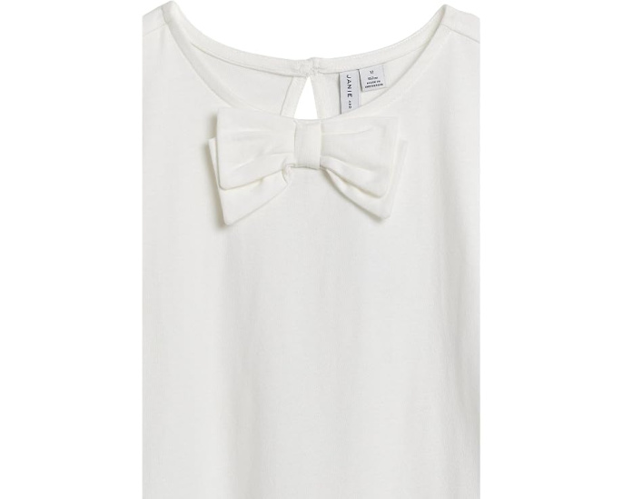 White Bow Peplum Top (Toddler/Little Kid/Big Kid)