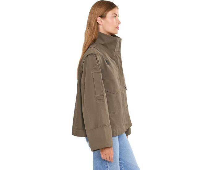 Куртка AllSaints Leighton с воротником-стойкой и молнией