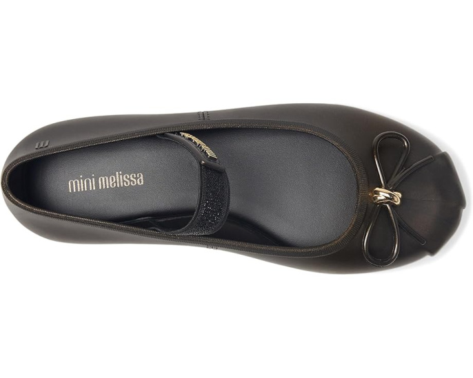 Детские балетки Mini Sophie с декоративным бантом и эластичной лямкой Mini Melissa