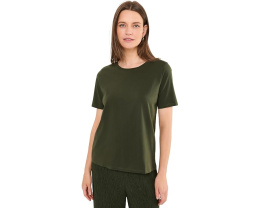 Футболка Eileen Fisher из органического пима хлопка с круглым вырезом