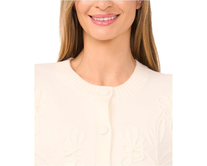 CeCe Floral Embroidery Cardigan кардиган с цветочной вышивкой