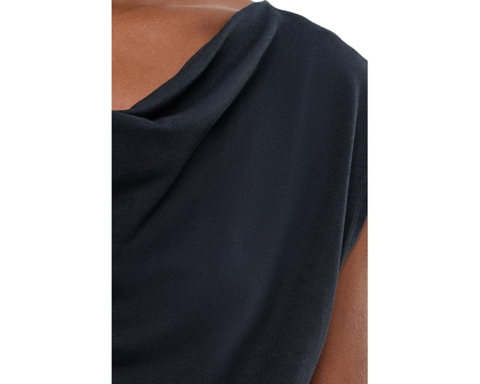 Топ Lilla P Drape Neck Wedge с драпировкой и V-образным вырезом