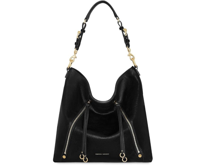 Сумка Rebecca Minkoff Rivington Hobo из натуральной кожи с регулируемыми ремнями