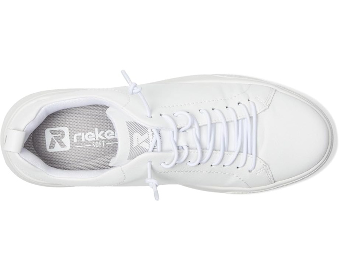 Кроссовки Rieker Carla 01 из гладкой кожи с платформой и шнуровкой