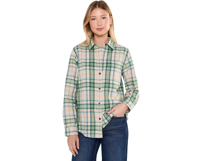 L.L.Bean Рубашка в клетку Scotch Plaid из мягкого хлопка