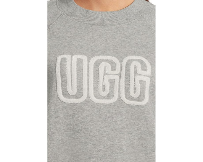 Свитшот UGG Logo Crew Neck с регланными рукавами и аппликацией