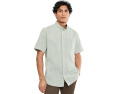 Barbour рубашка Fleming Linen Blend с коротким рукавом и клеткой