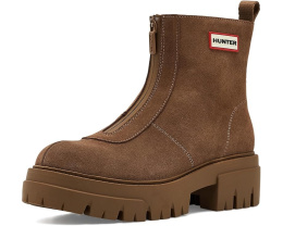 Hunter Gemma женские замшевые ботильоны на каблуке, цвет Dark Natural Suede