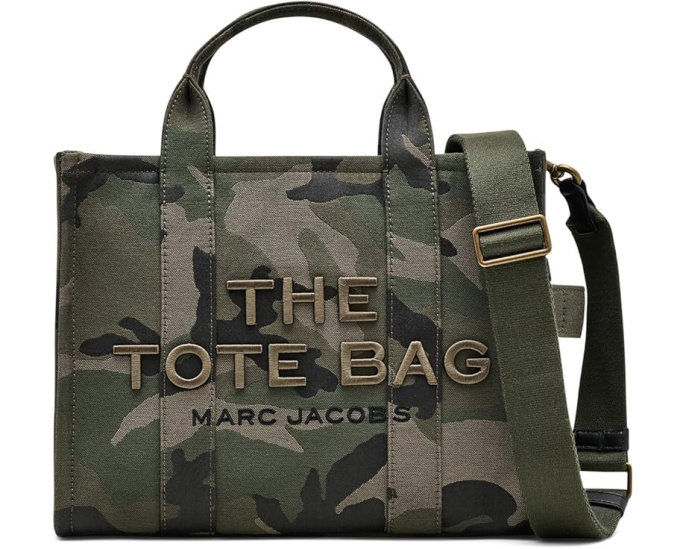 Сумка The Camo Jacquard Medium Tote Marc Jacobs с камуфляжем