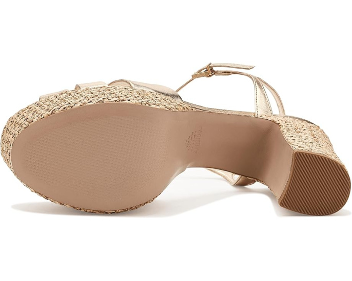 Сандалии Schutz Keefa Raffia с плетеным верхом и каблуком