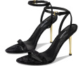 Nine West босоножки Reina на каблуке с ремешком черные велюр