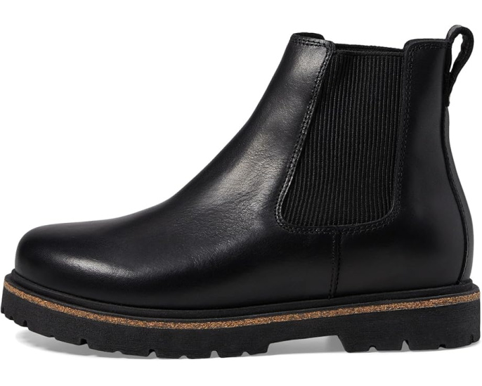 Ботинки Birkenstock Highwood Slip-On Deep Blue из замши с пробковой стелькой