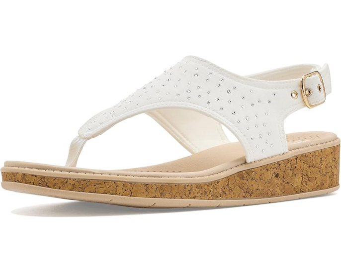 Сандалии Beachybright Thong с пайетками и клином LifeStride