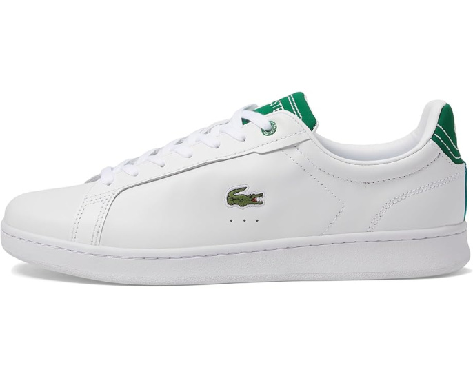 Кроссовки Lacoste Carnaby Pro с цветными вставками и фирменным крокодилом