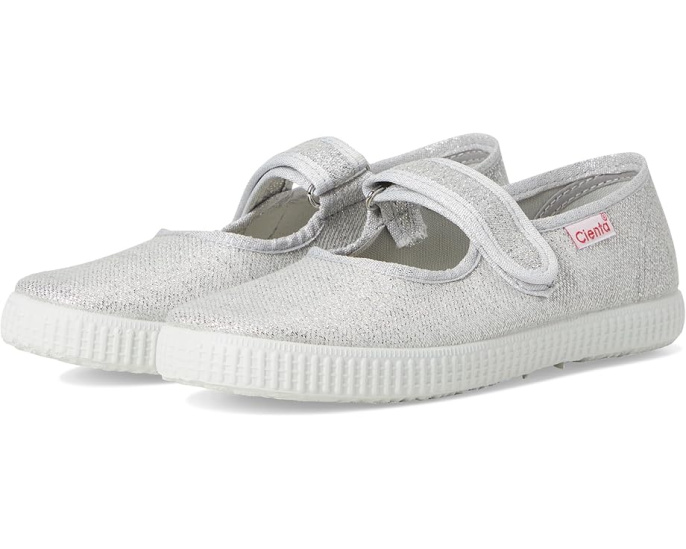 Детские туфельки Cienta Kids 56013 в стиле Мэри Джейн с блестками