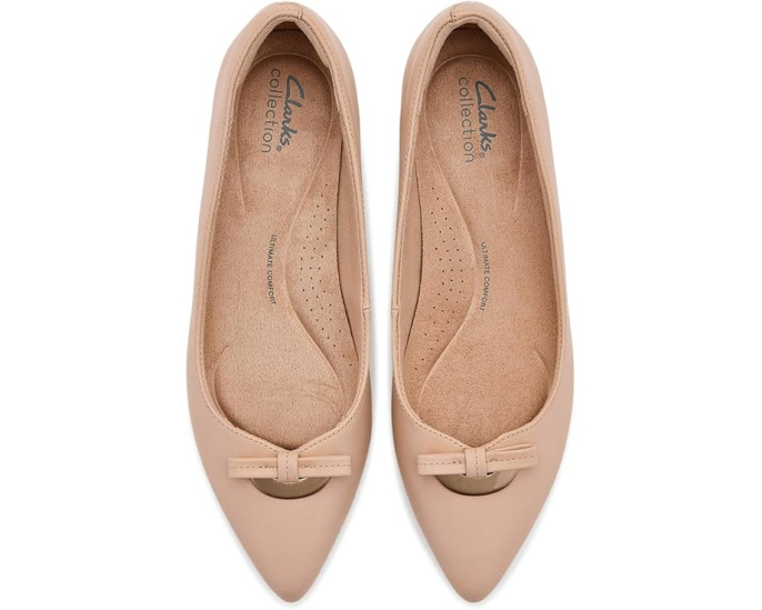 Туфли Natalyn Trim от Clarks из мягкой кожи с декоративным бантом