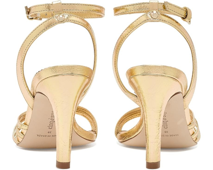 Cinq à Sept сандалии Jackie Metallic Strappy на каблуке