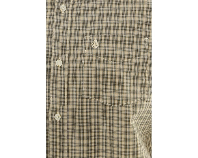 Рубашка Volcom Brewster с коротким рукавом в микро-клетку