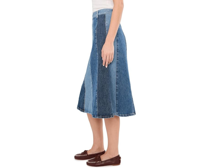 Free People джинсовая миди-юбка Sunbeam с асимметричным подолом