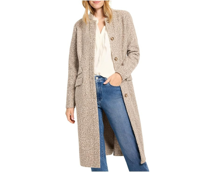 Sherpa Tweed Knit Topcoat