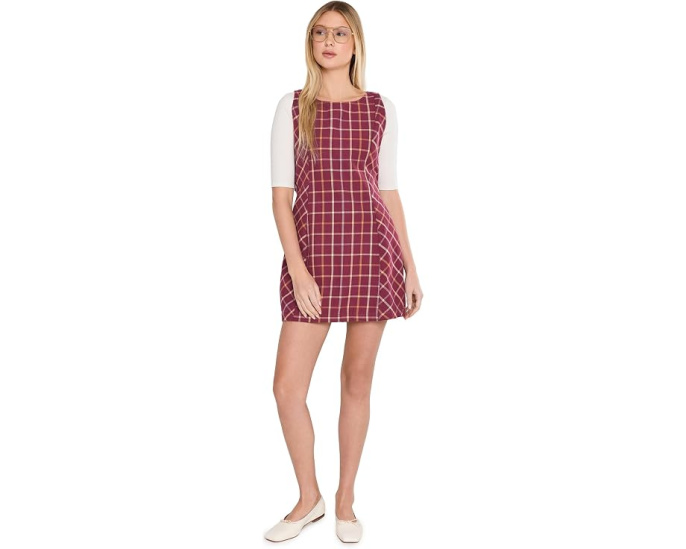 Платье мини клетчатое Atlas Plaid Free People