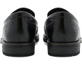 Clarks Emmet Step туфли на каждый день из черной гладкой кожи