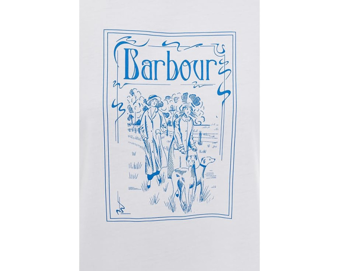Футболка Barbour Hambleton с принтом и свободным кроем