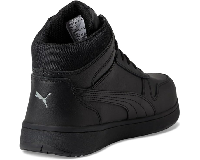 Рабочие кроссовки Puma Frontcourt Leather Mid с композитным мыском