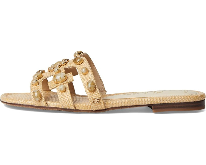 Сандалии Sam Edelman Bay Ray с логотипом и декором из стразов на плоской подошве