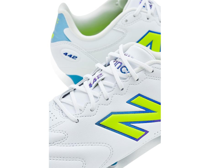 New Balance 442 Team FG V3 бутсы белые с шипами