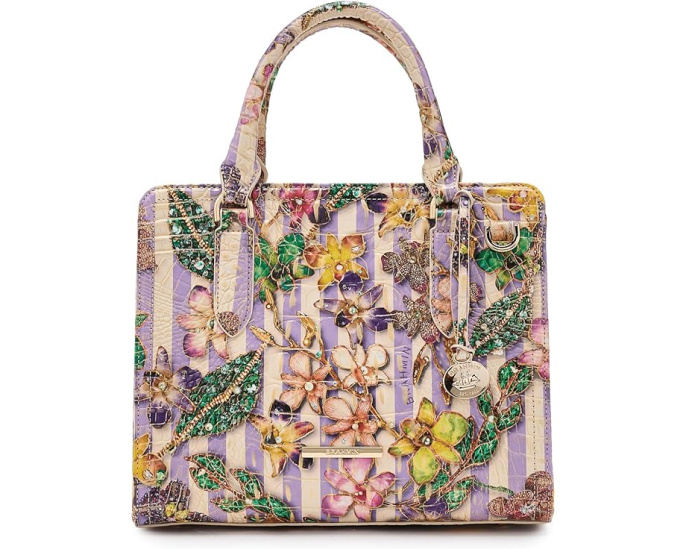 Сумка Brahmin Cami с принтом Pinstripe Petals