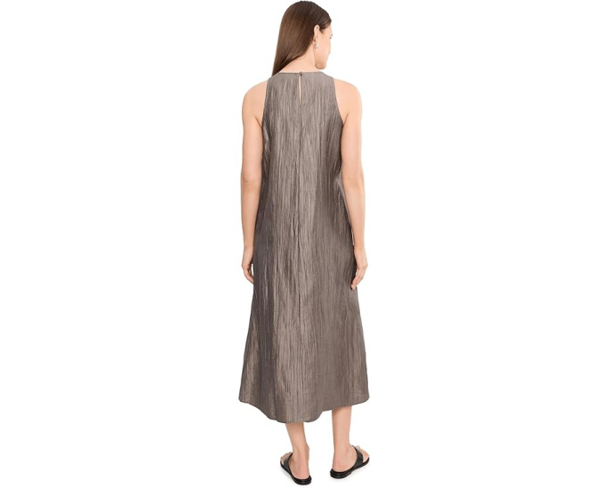 Платье макси из органического льна с блеском Eileen Fisher