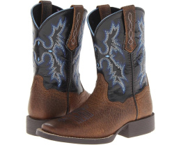 Ariat Kids Tombstone ковбойские сапоги с квадратным носком и съемной стелькой Booster Bed