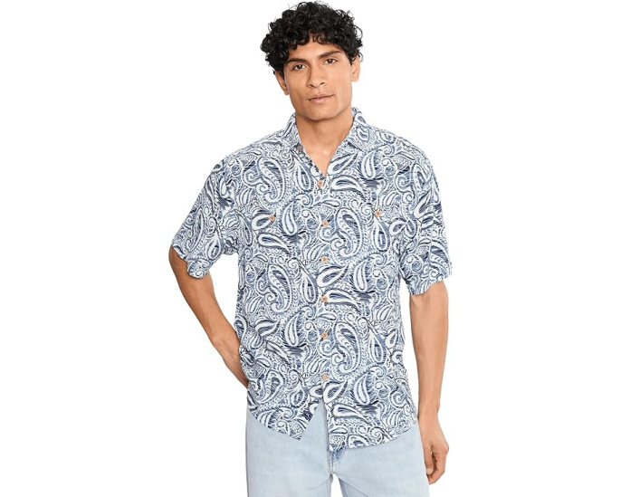 Рубашка Tommy Bahama Veracruz Sands Paisley Petals из льна с принтом