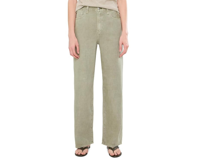 Широкие брюки Madewell PV Wide в оливковом цвете